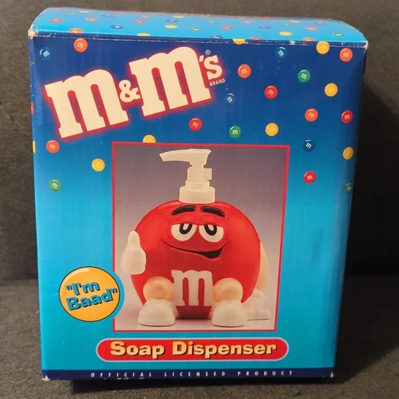 Red M&M's Soap dispenser 1999 - Picture 2 of 8